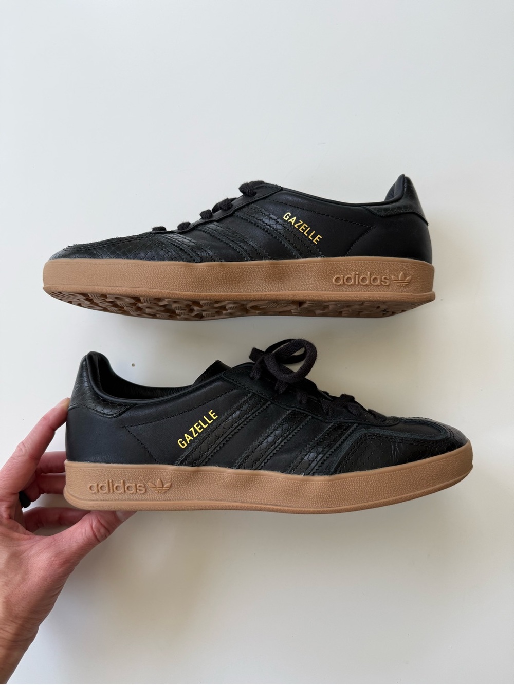Adidas Gazelle Men’s Sneakers - Core Black/Snakeskin and Gum